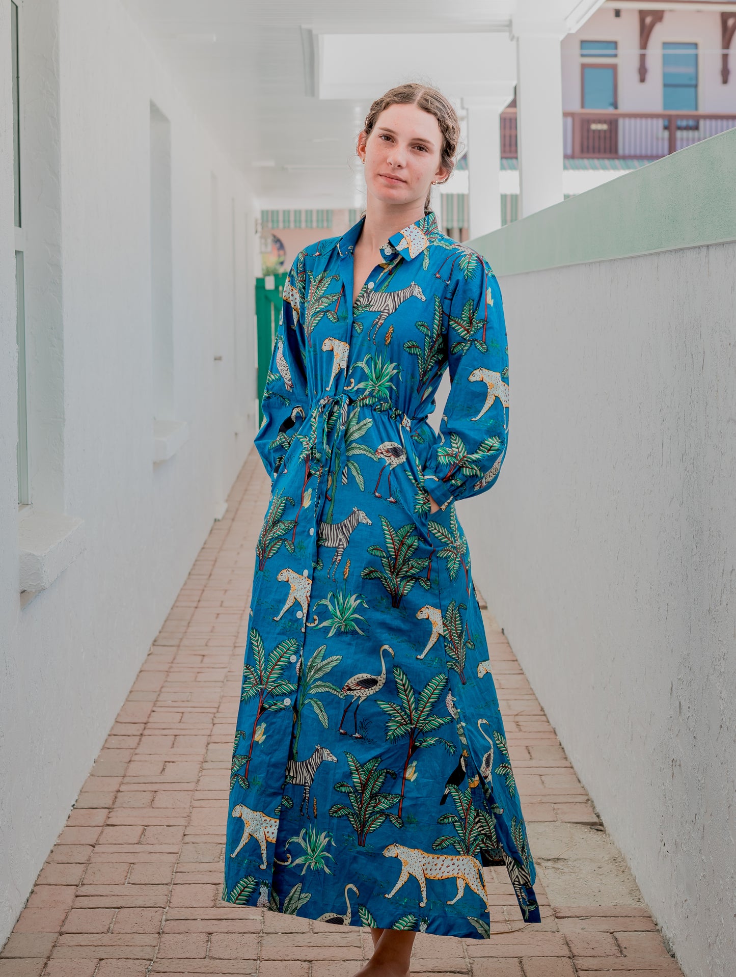 Tie waist dress